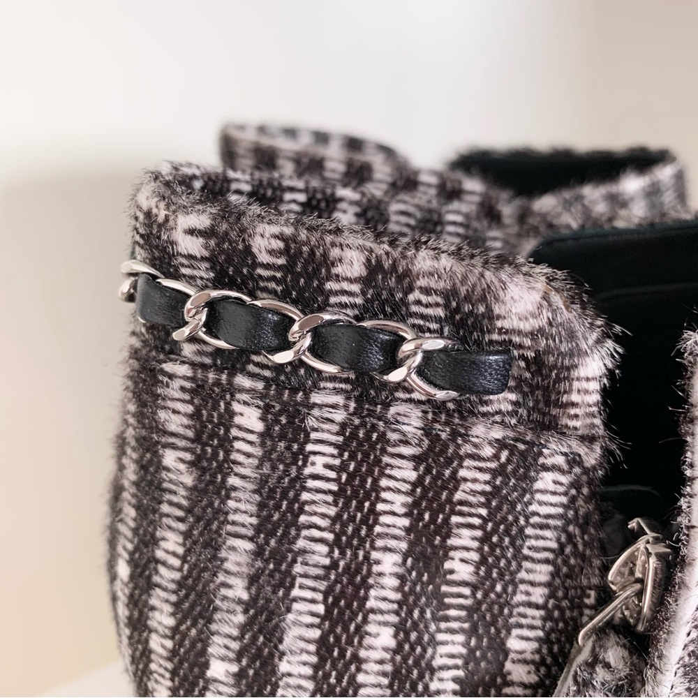 Chanel pony hair chain logo zipper booties - Picture 13 of 16